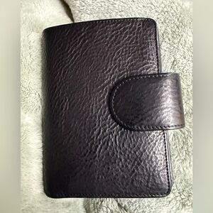 Leather Organizer Notebook - Black